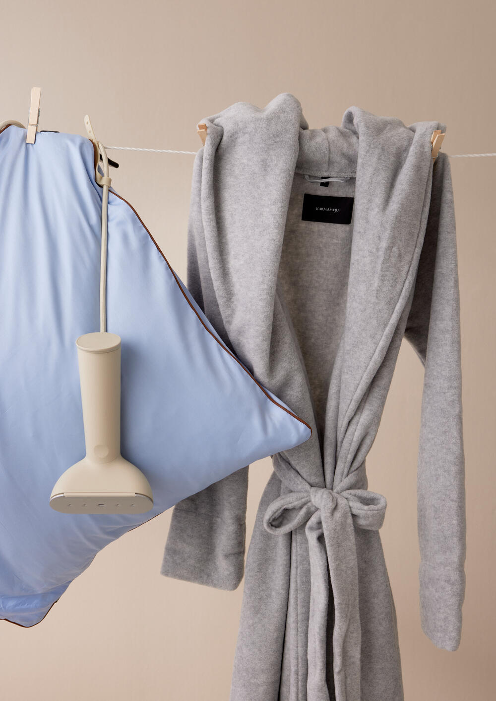 Mount everest fleece badekåbe - Light grey